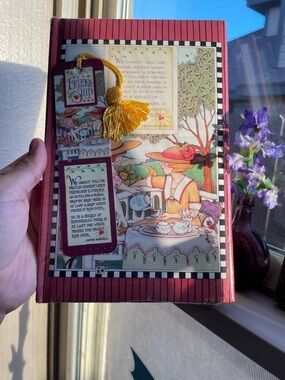 Vintage 1989 Mary Engelbreit Friendship Tea Time sealed journal with bookmark